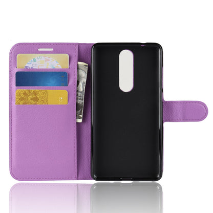 Nokia 5.1 Pu Wallet Case [Purple]