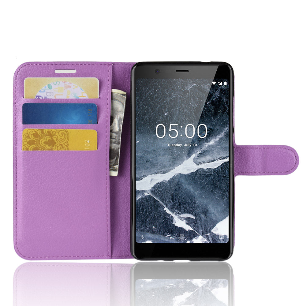 Nokia 5.1 Pu Wallet Case [Purple]