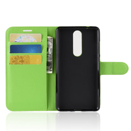 Nokia 5.1 Pu Wallet Case [Green]