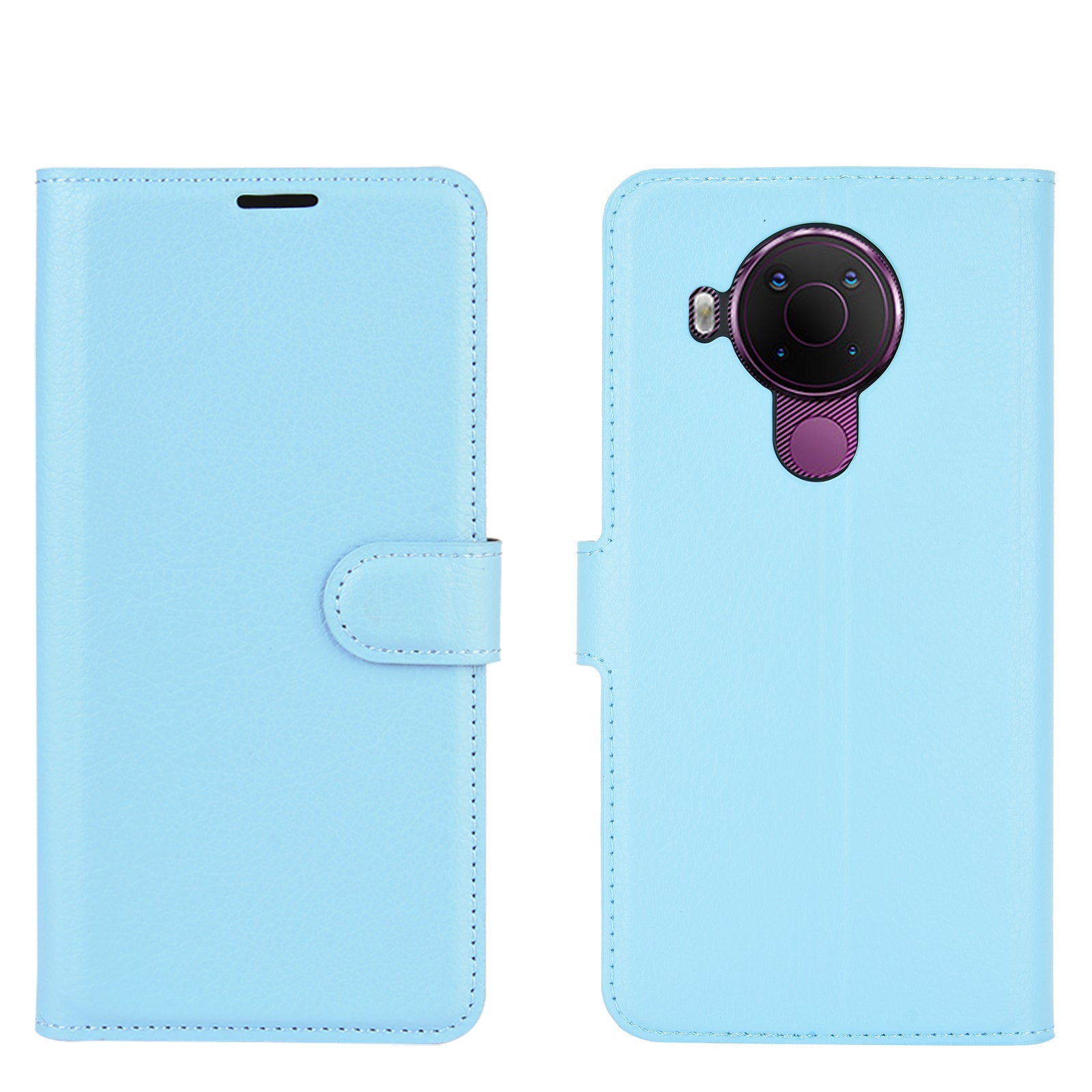 Nokia 5.4 Pu Wallet Case [Lightblue]