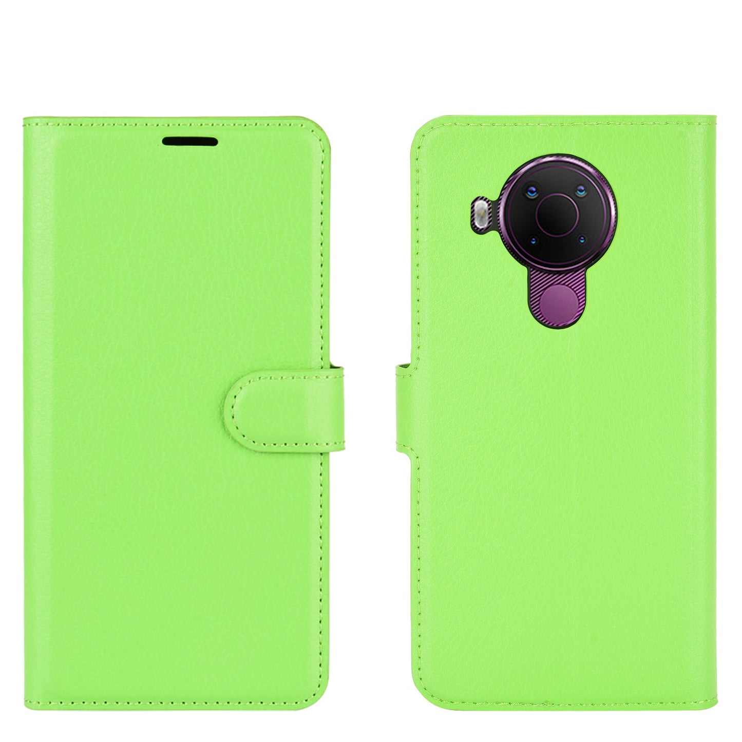 Nokia 5.4 Pu Wallet Case [Green]