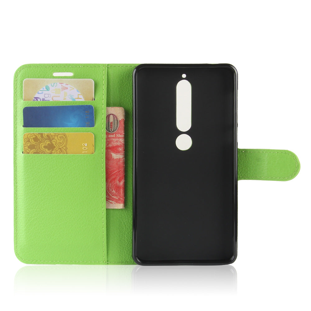 Nokia 6.1 Pu Wallet Case [Green]