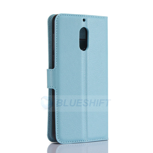 Nokia 6 Pu Wallet Case [Lightblue]