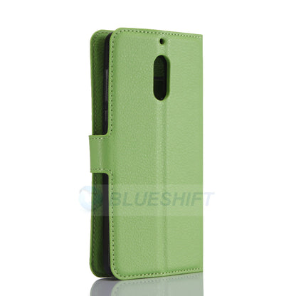 Nokia 6 Pu Wallet Case [Green]
