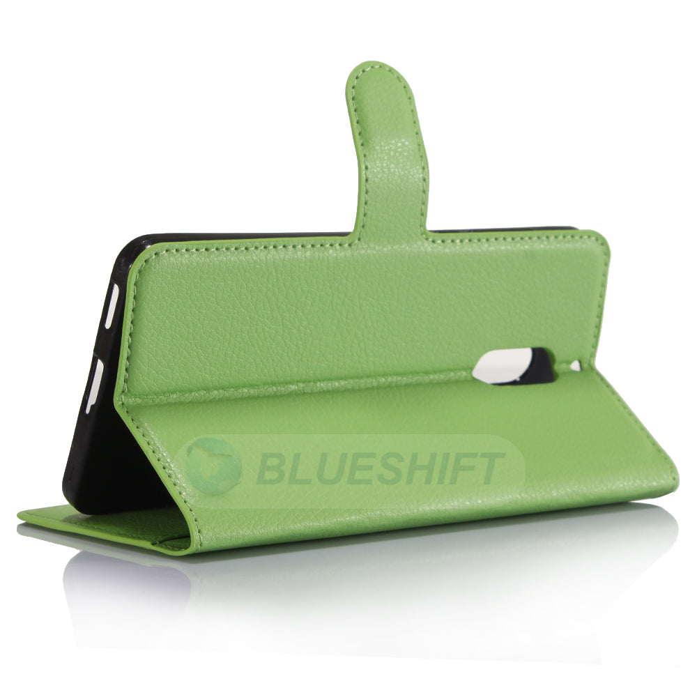 Nokia 6 Pu Wallet Case [Green]