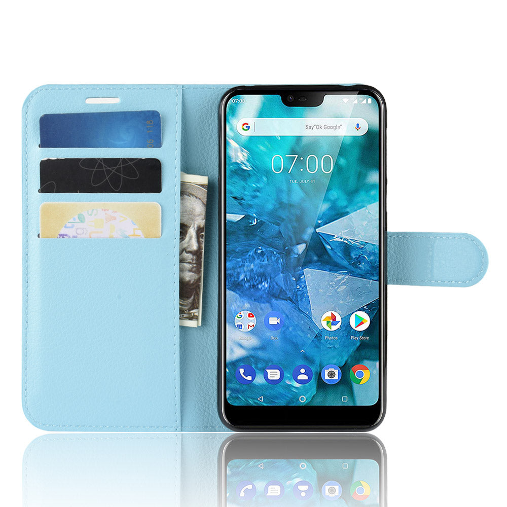 Nokia 7.1 Pu Wallet Case [Lightblue]