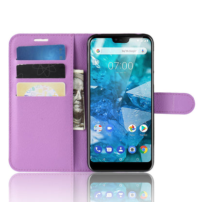 Nokia 7.1 Pu Wallet Case [Purple]