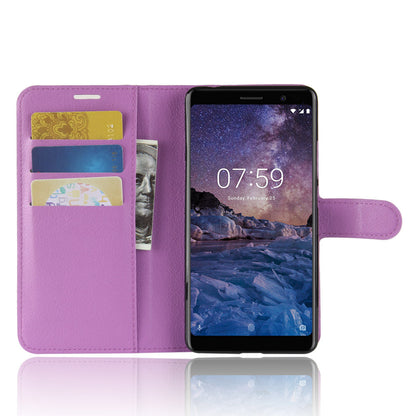 Nokia 7 Plus Pu Wallet Case [Purple]