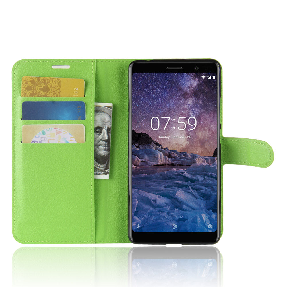 Nokia 7 Plus Pu Wallet Case [Green]