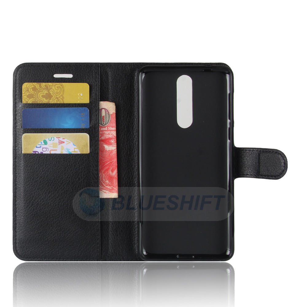 Nokia 8 Pu Wallet Case [Black]