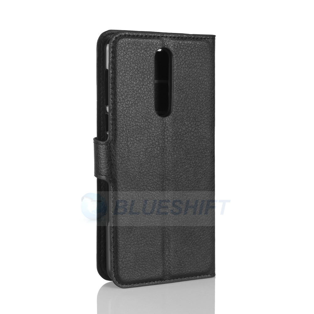 Nokia 8 Pu Wallet Case [Black]