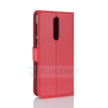 Nokia 8 Pu Wallet Case [Red]