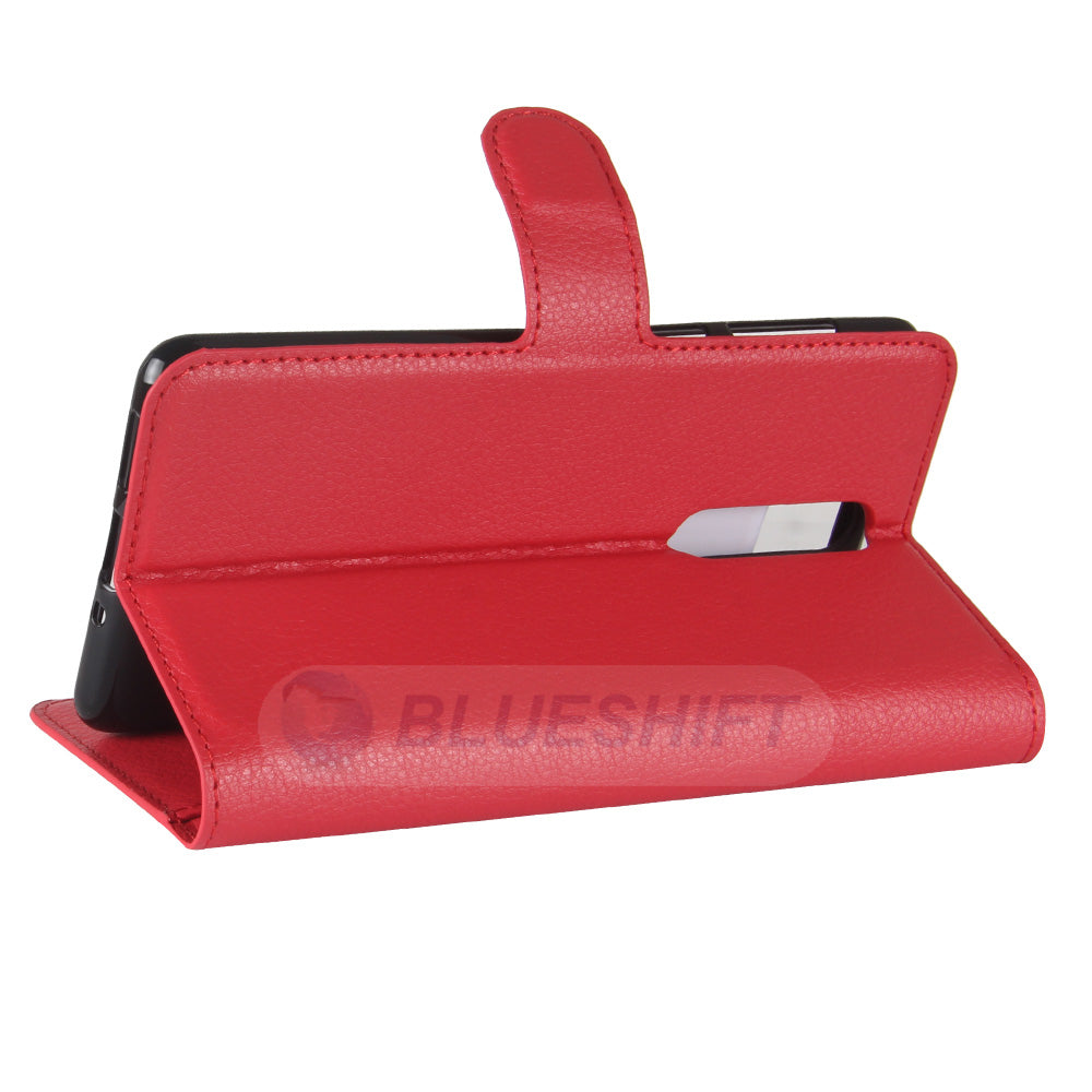 Nokia 8 Pu Wallet Case [Red]