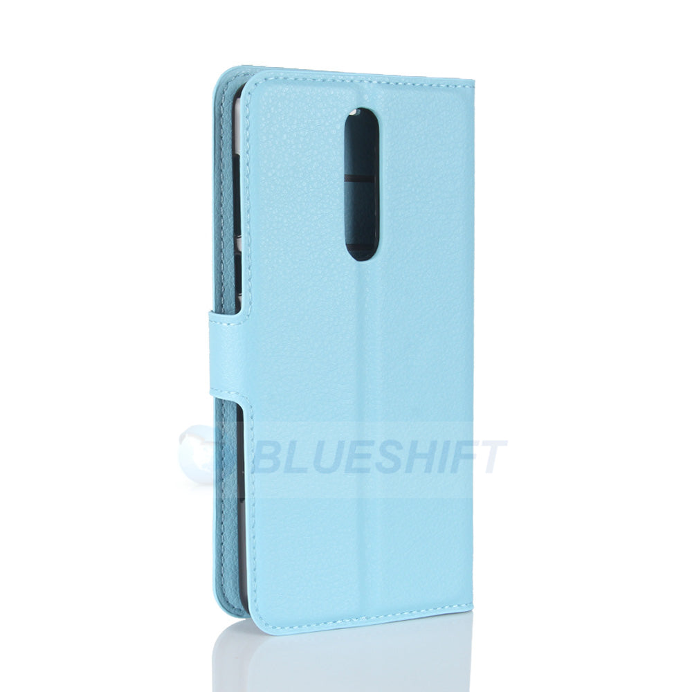 Nokia 8 Pu Wallet Case [Lightblue]