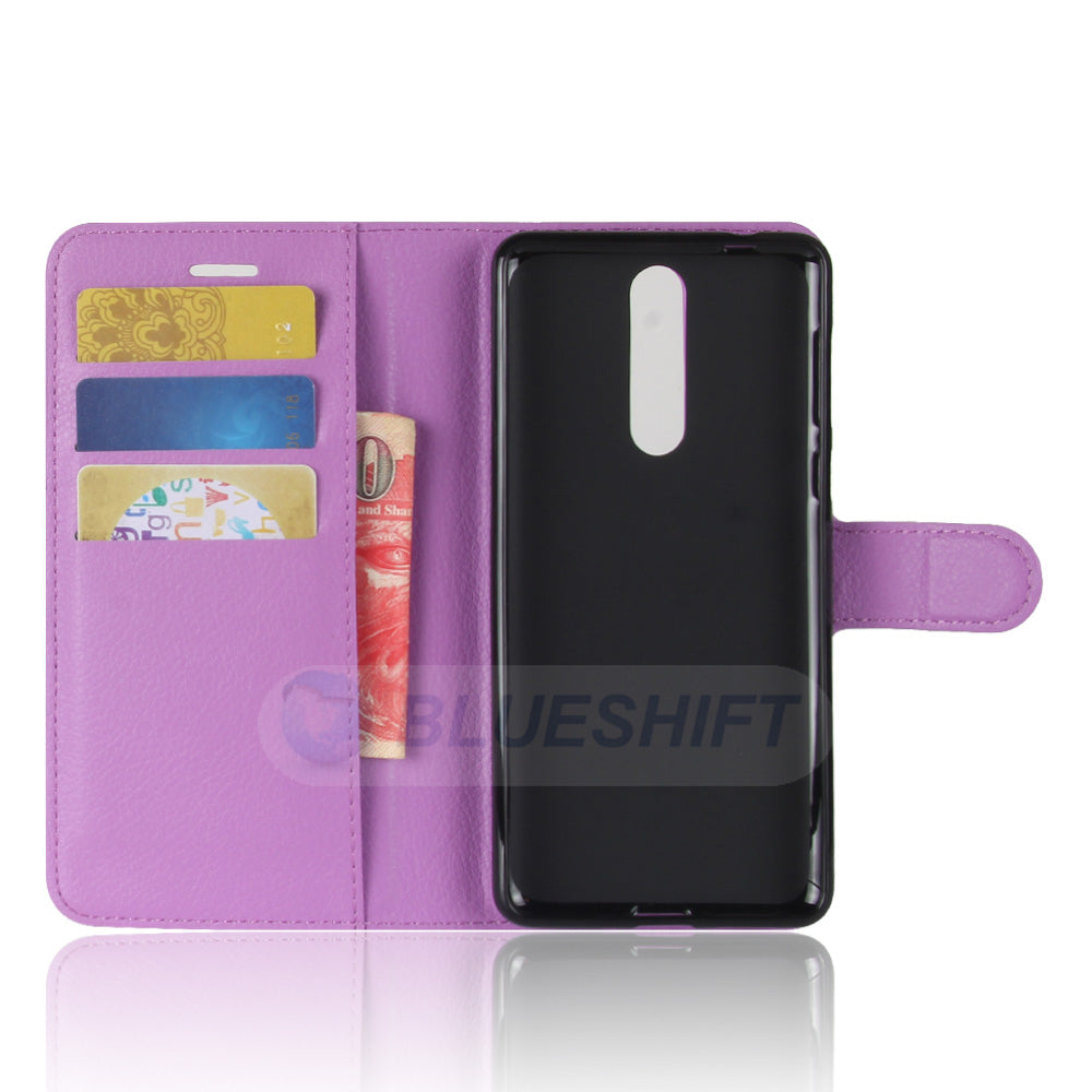 Nokia 8 Pu Wallet Case [Purple]