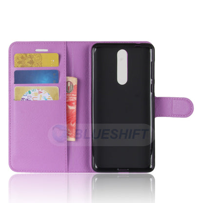 Nokia 8 Pu Wallet Case [Purple]