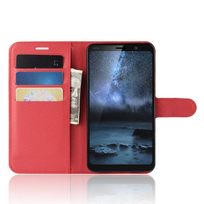 Nokia 9 Pureview Pu Wallet Case [Red]