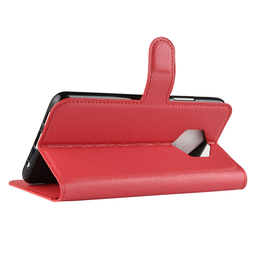 Nokia 9 Pureview Pu Wallet Case [Red]