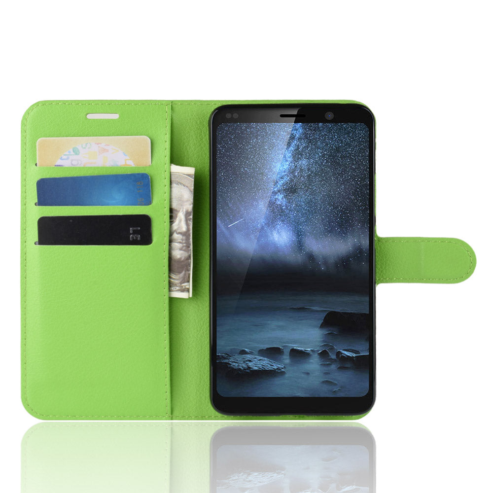 Nokia 9 Pureview Pu Wallet Case [Green]