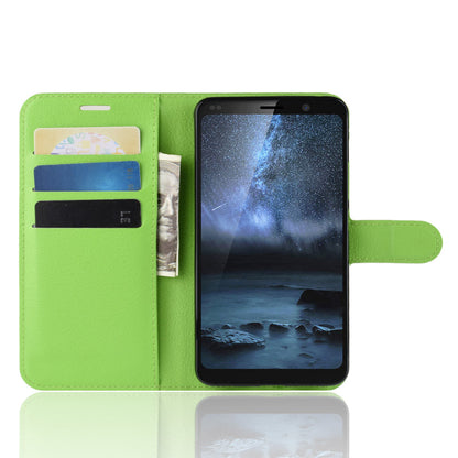 Nokia 9 Pureview Pu Wallet Case [Green]