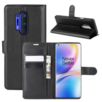 Oneplus 8 Pro Pu Wallet Case [Black]
