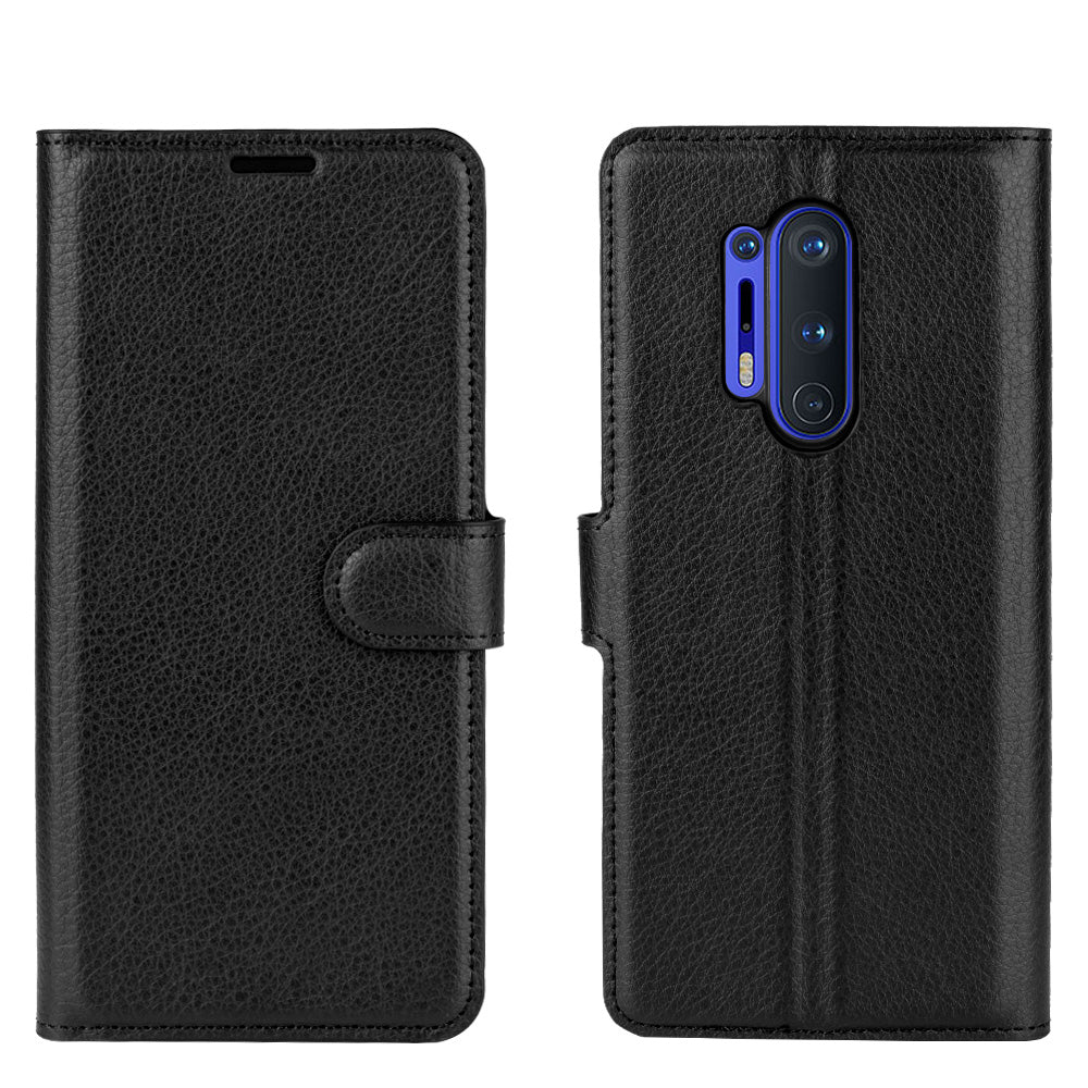 Oneplus 8 Pro Pu Wallet Case [Black]