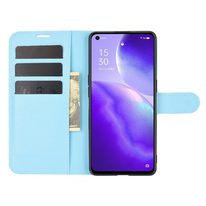 Oppo Find X3 Lite Pu Wallet Case [Lightblue]