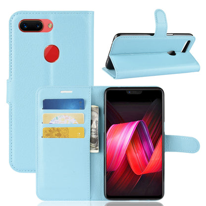 Oppo R15 Pro Pu Wallet Case [Lightblue]