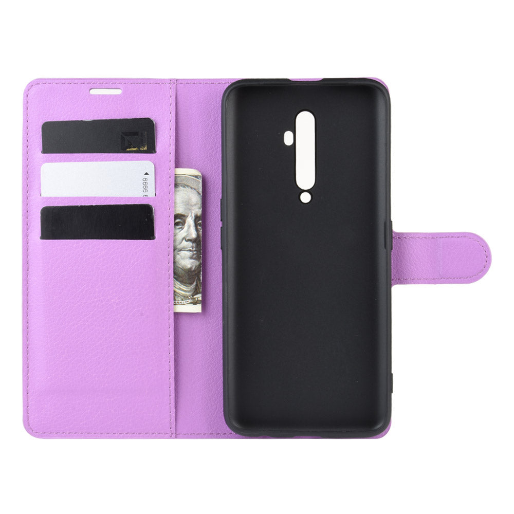 Oppo Reno2 Z Pu Wallet Case [Purple]
