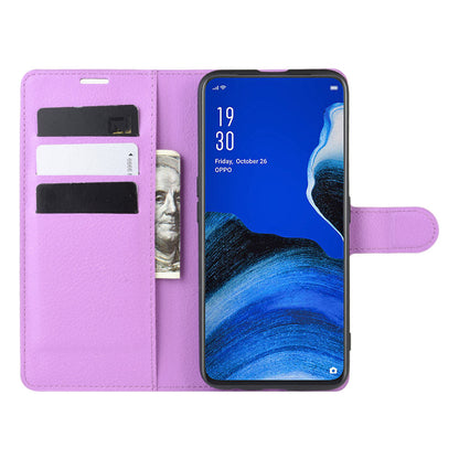 Oppo Reno2 Z Pu Wallet Case [Purple]