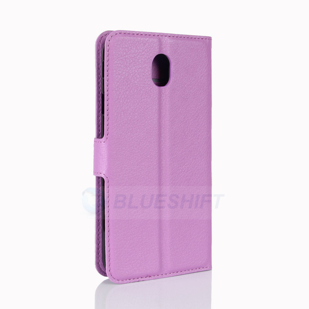 Galaxy J7 Pro/J7 2017 Pu Wallet Case [Purple]
