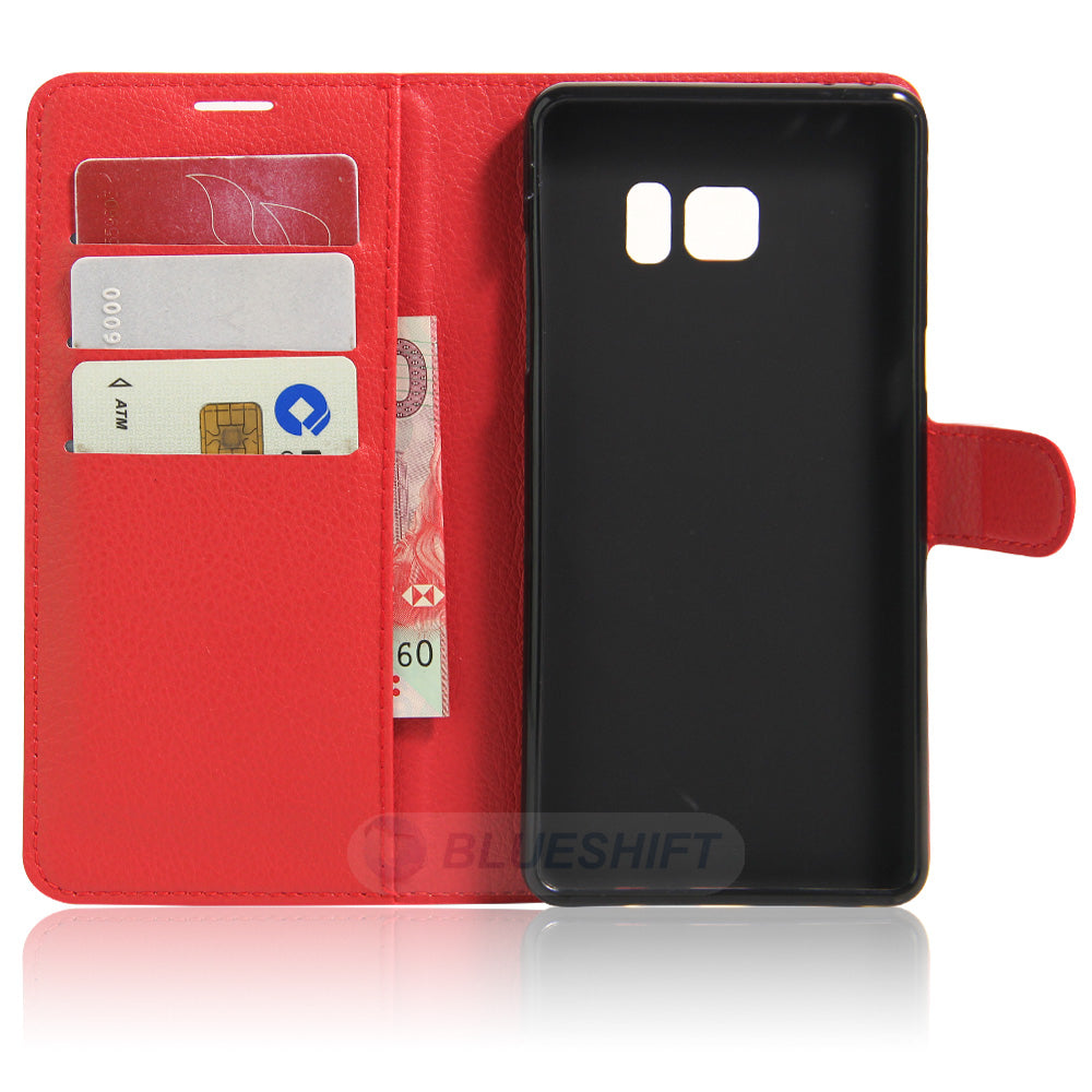 Galaxy Note 5 Pu Wallet Case [Red]