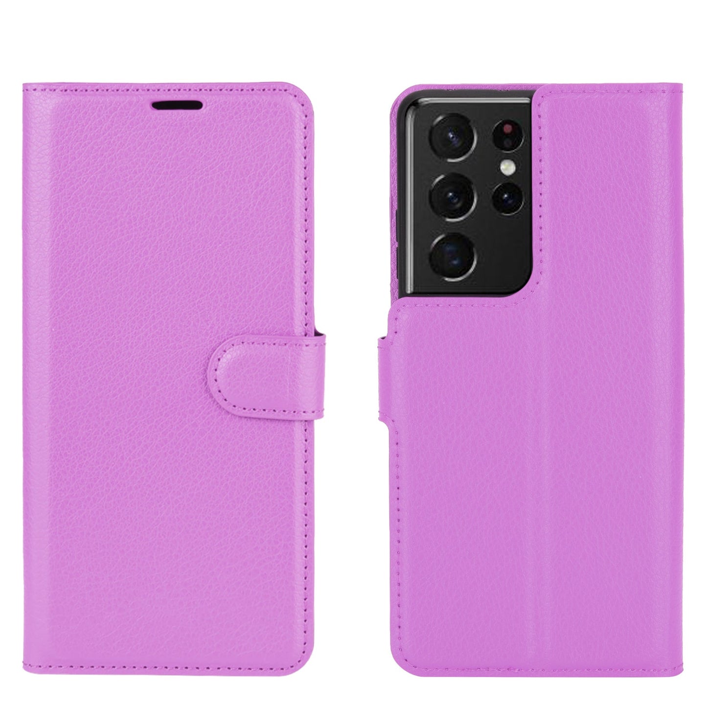 Galaxy S21 Ultra Pu Wallet Case [Purple]