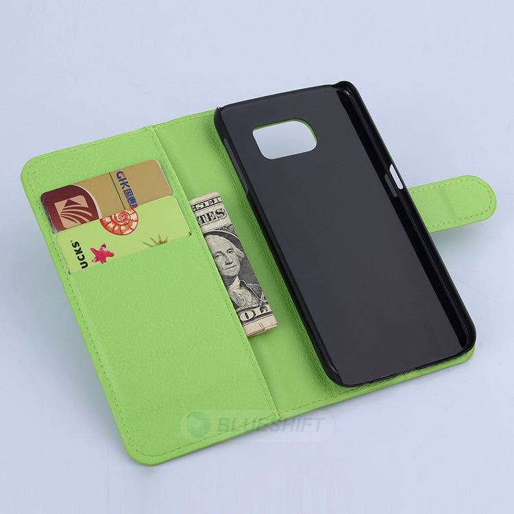 Galaxy S6 Pu Wallet Case [Green]