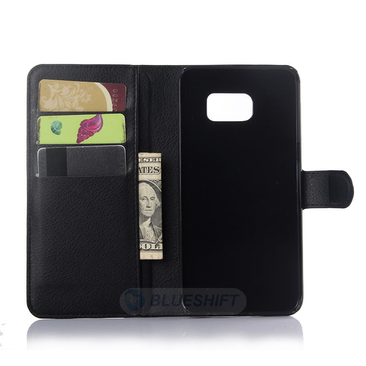 Galaxy S6 Edge Plus Pu Wallet Case [Black]