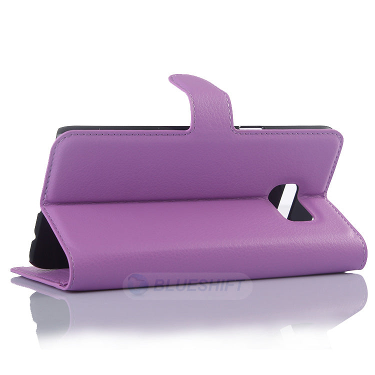 Galaxy S6 Edge Plus Pu Wallet Case [Purple]