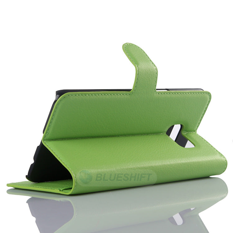 Galaxy S6 Edge Plus Pu Wallet Case [Green]