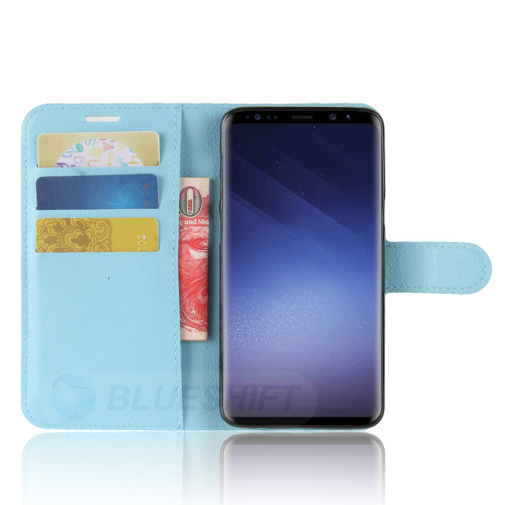 Galaxy S9 Pu Wallet Case [Lightblue]