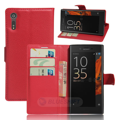 Xperia Xz Pu Wallet Case [Red]