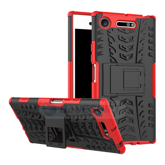 Xperia Xz1 Heavy Duty Case [Red]