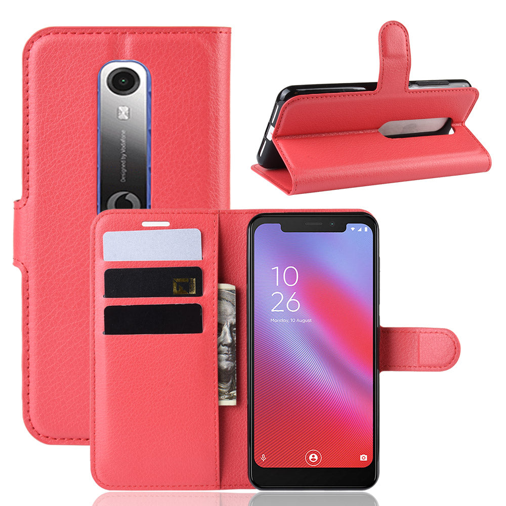Vodafone Smart N10 Pu Wallet Case [Red]