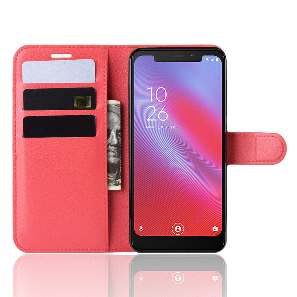 Vodafone Smart N10 Pu Wallet Case [Red]