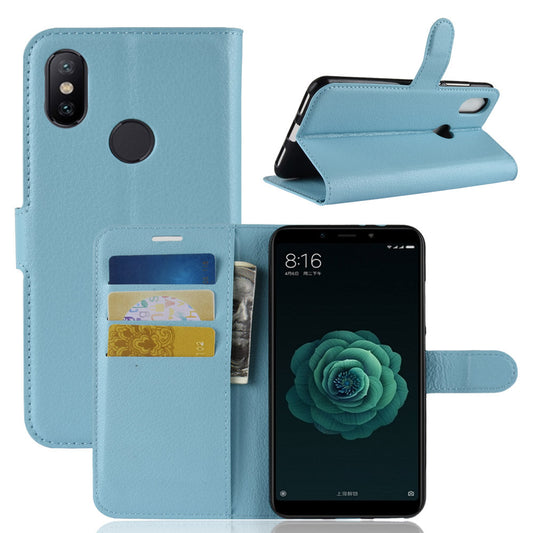 Xiaomi Mi A2 Pu Wallet Case [Lightblue]