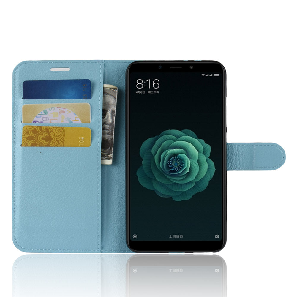 Xiaomi Mi A2 Pu Wallet Case [Lightblue]