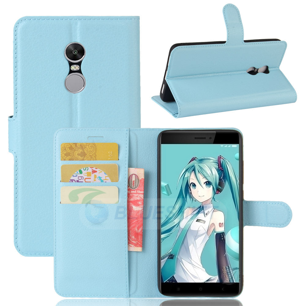 Xiaomi Redmi Note 4x Pu Wallet Case [Lightblue]