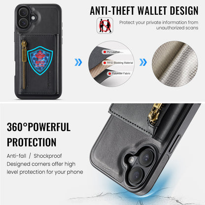 Apple iPhone 16 Magnetic Wallet [Black]