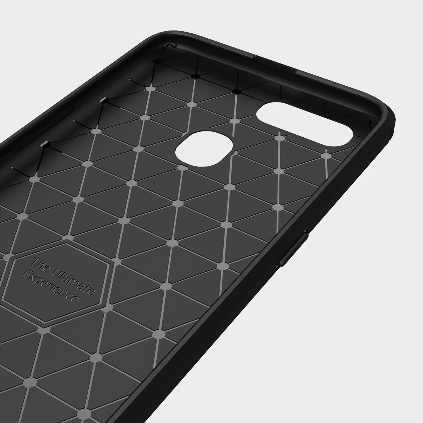 OPPO AX5s Carbon Fibre Case Black
