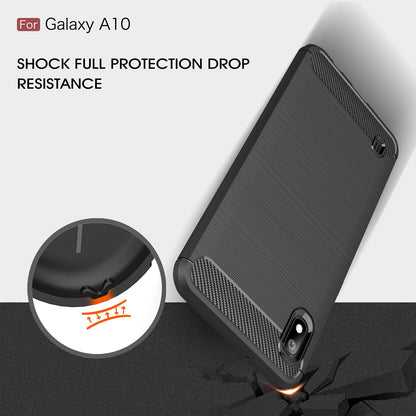 Galaxy A10 Carbon Fibre Case [Black]