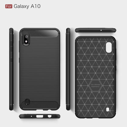 Galaxy A10 Carbon Fibre Case [Black]