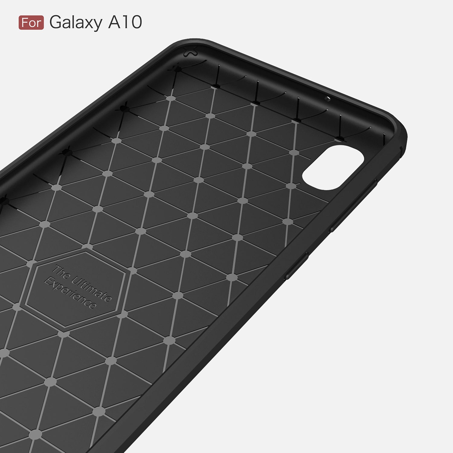 Galaxy A10 Carbon Fibre Case [Black]